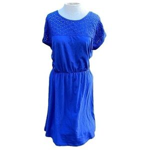 Esmara short sleeve mid length dress, color blue, women’s size 8/10 medium